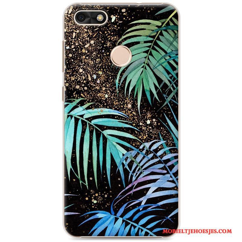 Huawei Y6 Pro 2017 Hoes Kleur Kunst Hard Hoesje Telefoon Spotprent Trend