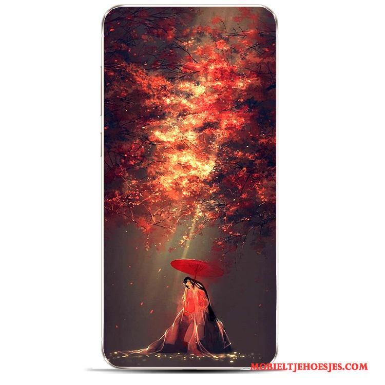 Huawei Y6 Pro 2017 Landschap Vintage Zacht Chinese Stijl Mooi Hoesje Telefoon Wind