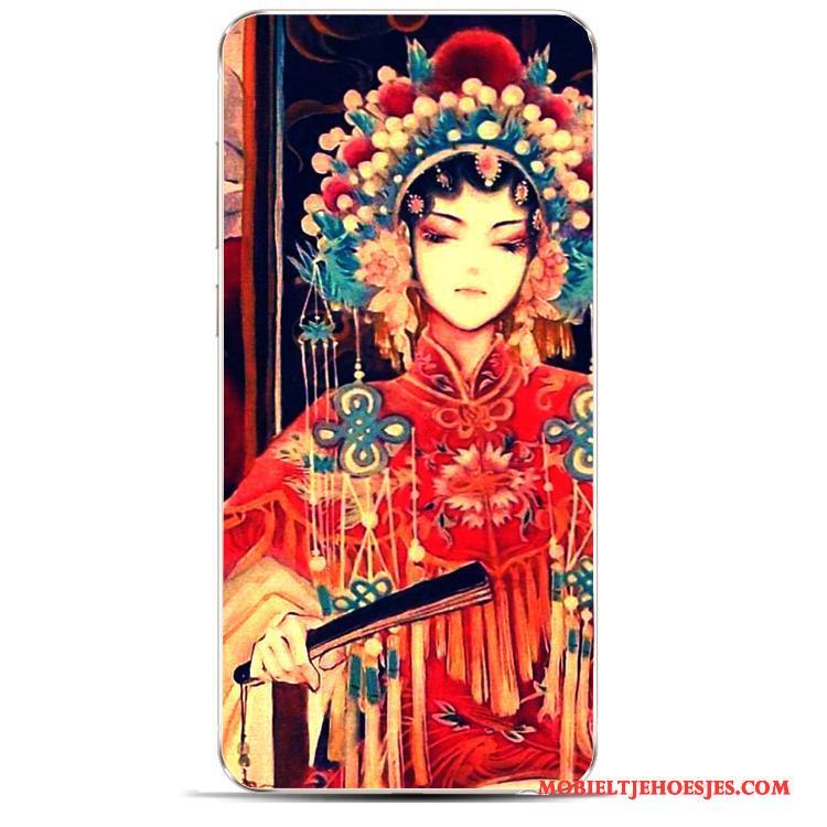 Huawei Y6 Pro 2017 Landschap Vintage Zacht Chinese Stijl Mooi Hoesje Telefoon Wind