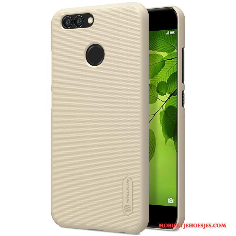 Huawei Y6 Pro 2017 Schrobben Hoes Goud Hoesje Telefoon Hard Mobiele Telefoon