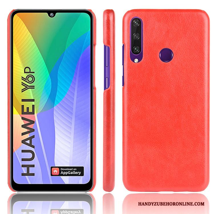 Huawei Y6p Soort Aziatische Vrucht Hard Rood Patroon Anti-fall Hoes Hoesje Telefoon