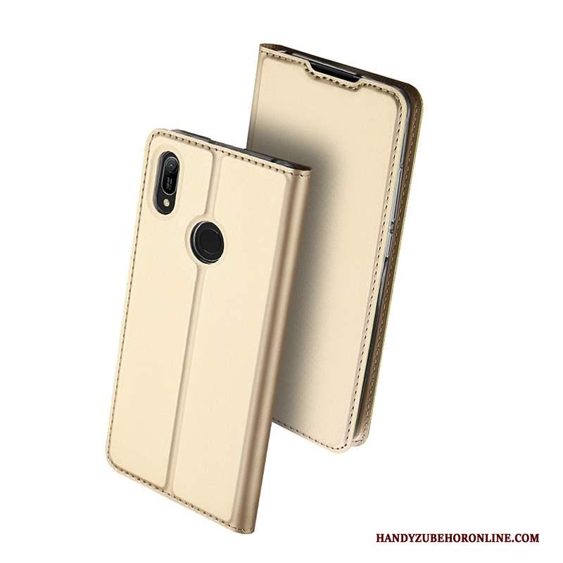 Huawei Y6s Bescherming Nieuw Folio Hoesje Goud All Inclusive Leren Etui