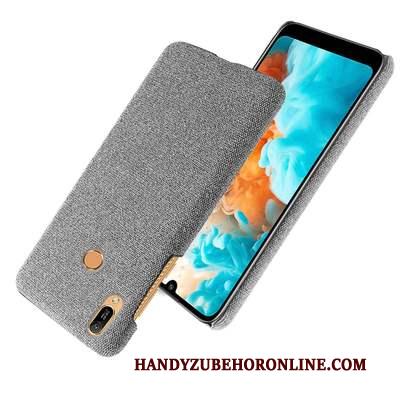 Huawei Y6s Doek Patroon Anti-fall Hoes Hoesje Telefoon Hard Bescherming