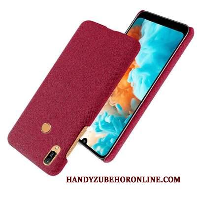 Huawei Y6s Doek Patroon Anti-fall Hoes Hoesje Telefoon Hard Bescherming