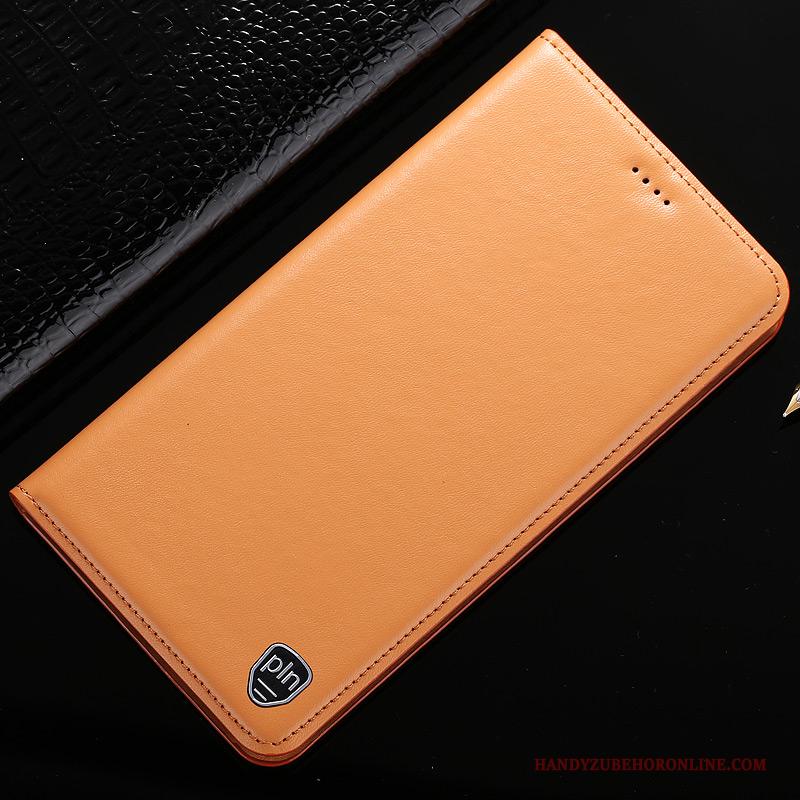 Huawei Y7 2019 Folio Hoes Patroon Leren Etui Hoesje Mobiele Telefoon Citroen