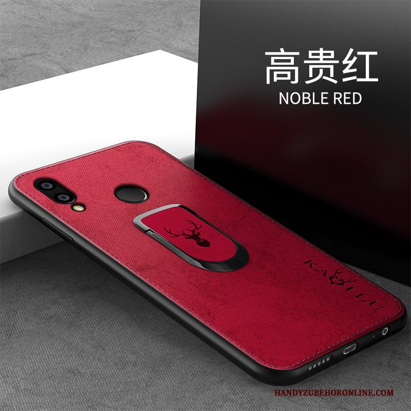 Huawei Y7 2019 Grijs All Inclusive Bescherming Magnetisch Hoesje Telefoon Doek Zacht