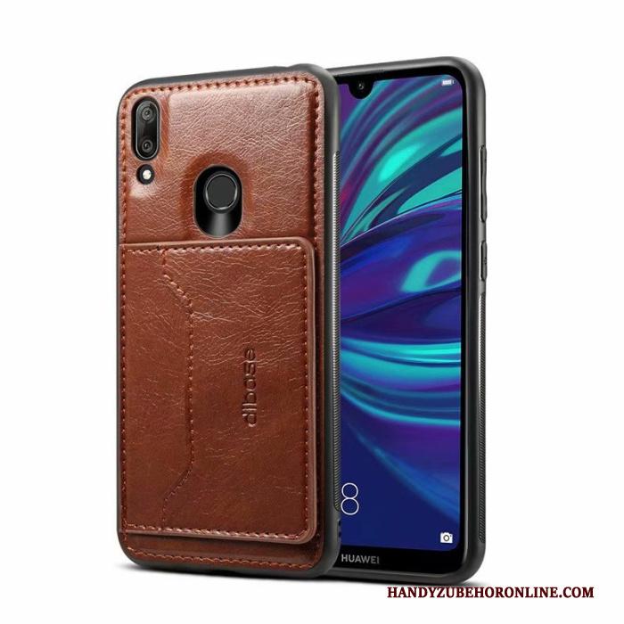 Huawei Y7 2019 Licht Bescherming Hoes Hoesje Telefoon Folio