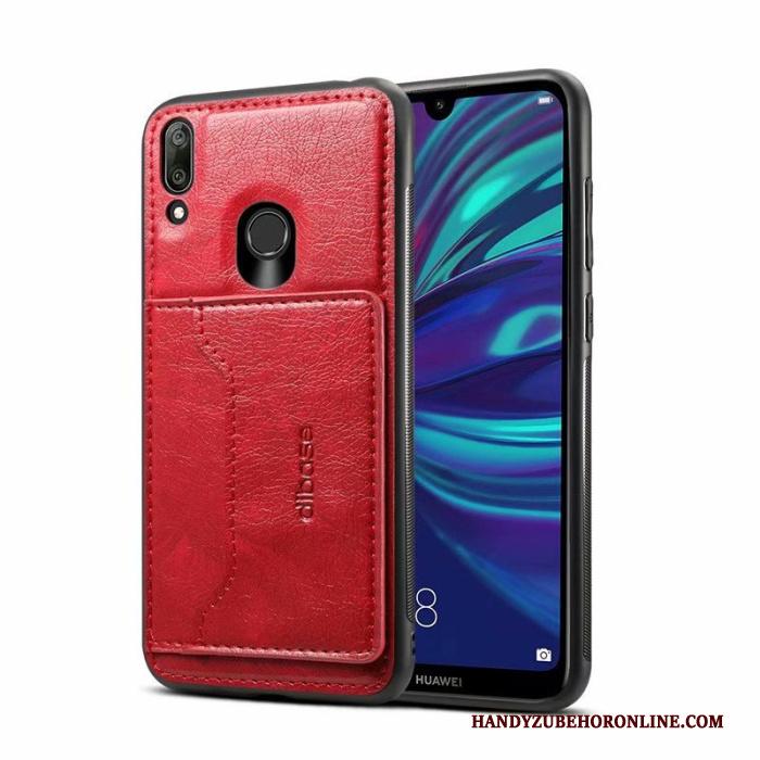 Huawei Y7 2019 Licht Bescherming Hoes Hoesje Telefoon Folio