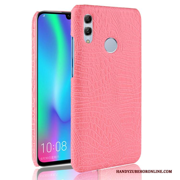 Huawei Y7 2019 Scheppend Hoesje Hard Bedrijf Anti-fall Krokodillenleer Blauw