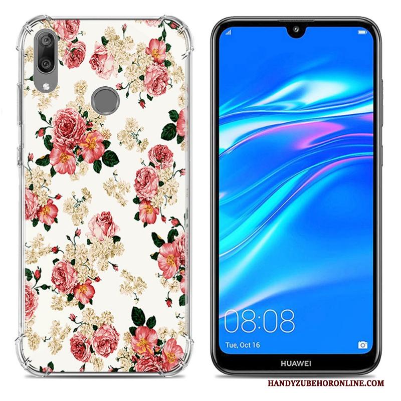 Huawei Y7 2019 Trend Hoesje Scheppend Anti-fall Zacht Mobiele Telefoon Blauw