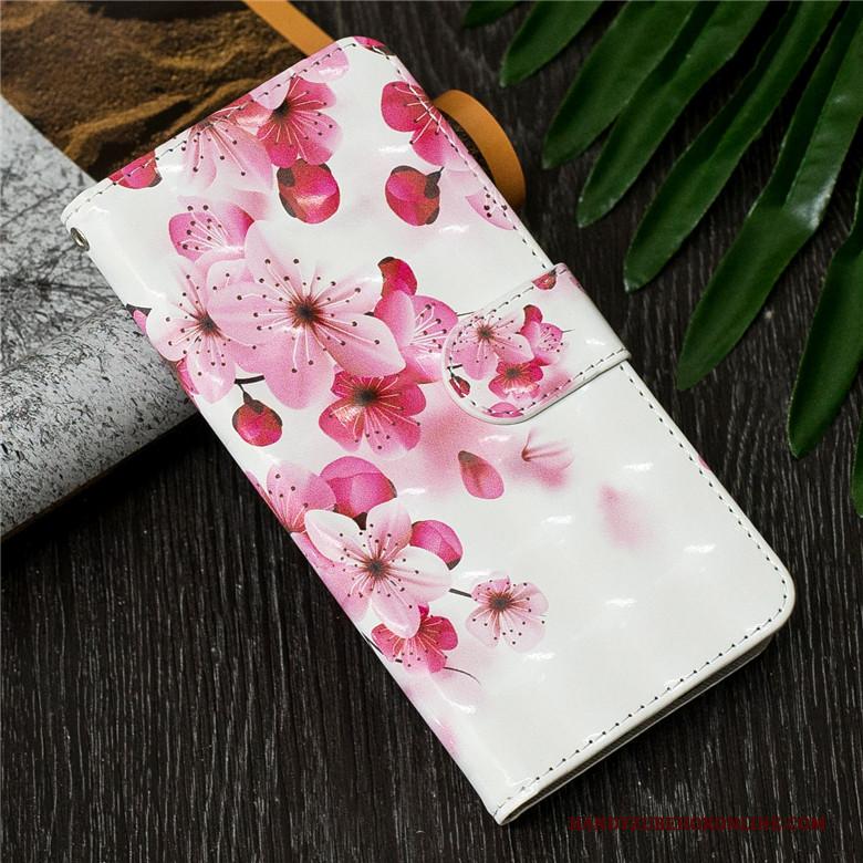 Huawei Y7 2019 Zacht Anti-fall Leren Etui Hoesje Telefoon All Inclusive Goud Bescherming