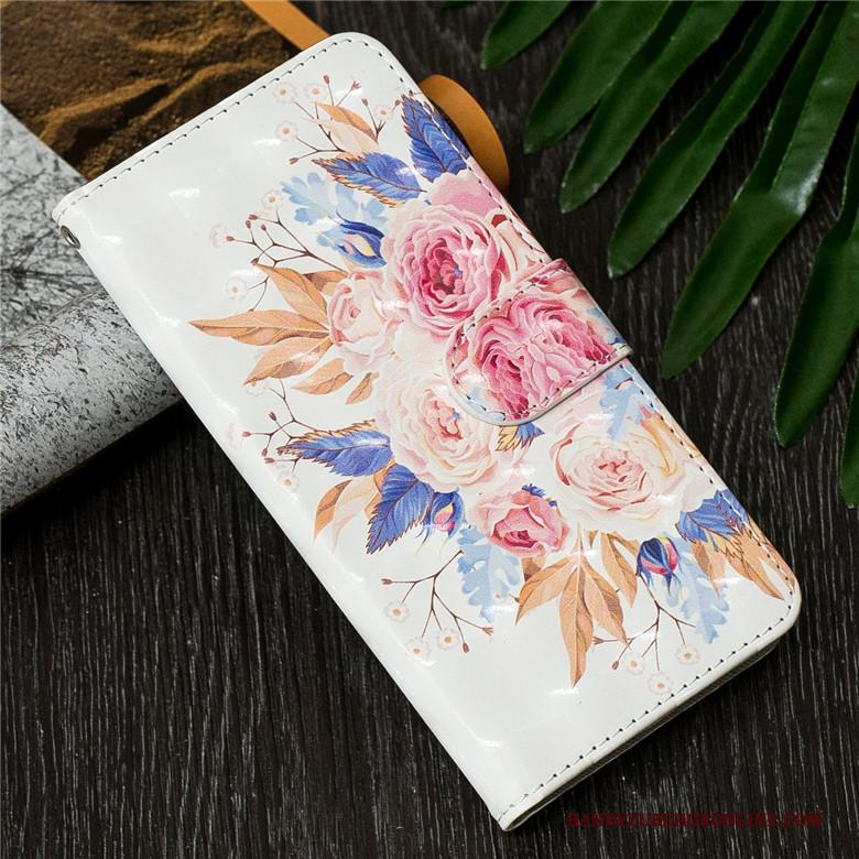 Huawei Y7 2019 Zacht Anti-fall Leren Etui Hoesje Telefoon All Inclusive Goud Bescherming