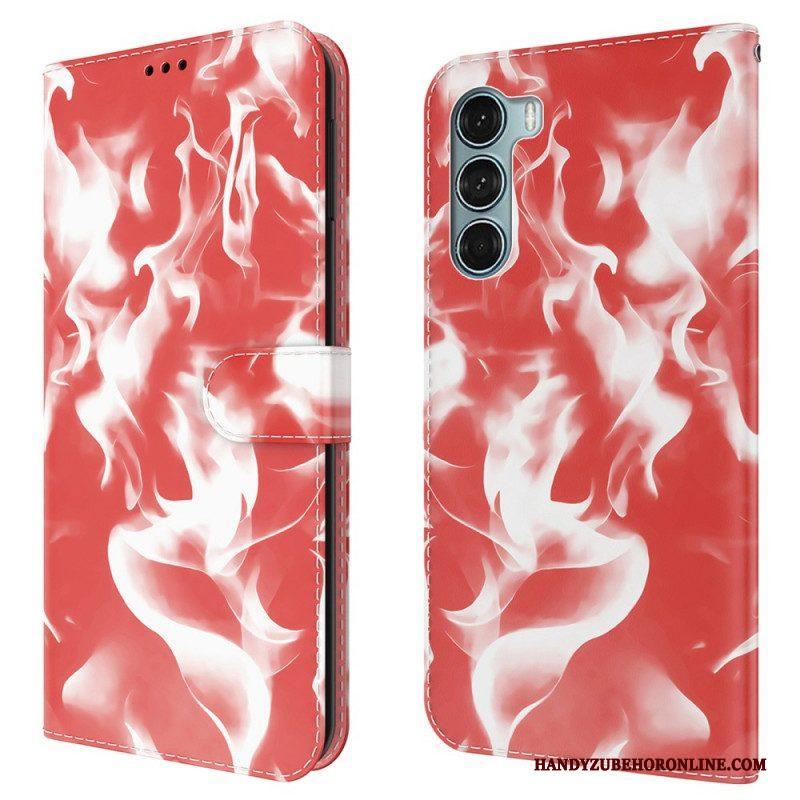 Leren Hoesje voor Moto G200 5G Abstract Patroon