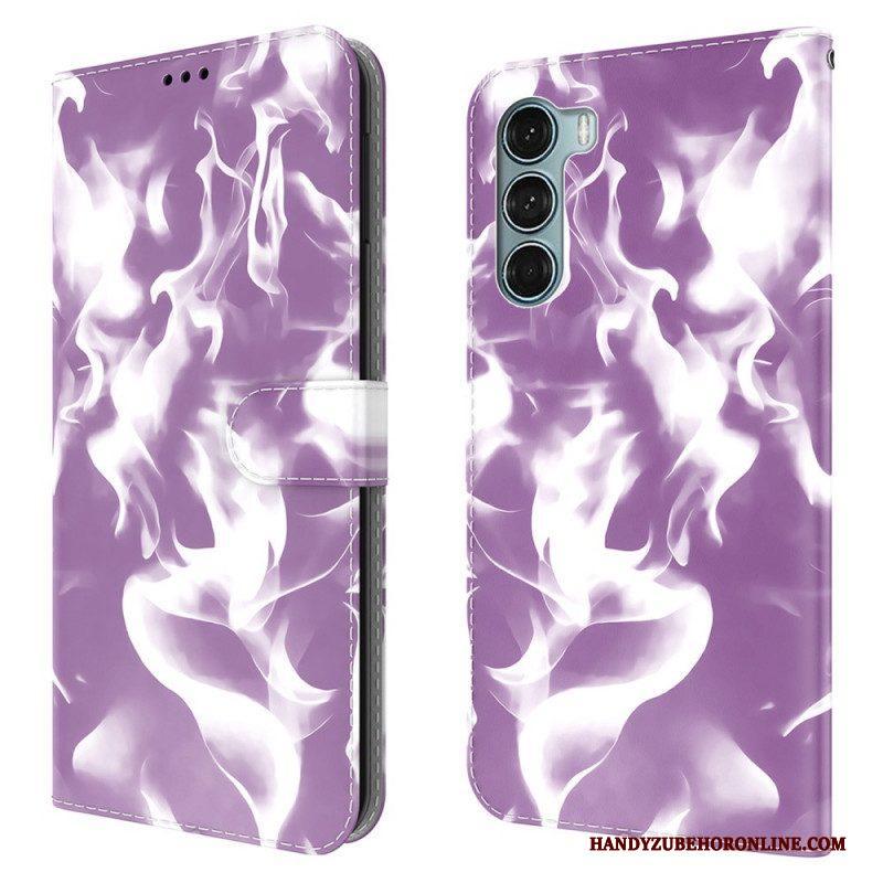 Leren Hoesje voor Moto G200 5G Abstract Patroon