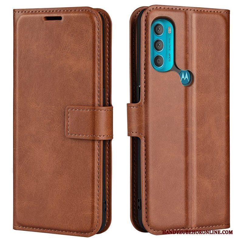 Leren Hoesje voor Moto G71 5G Slank Extreem Leereffect