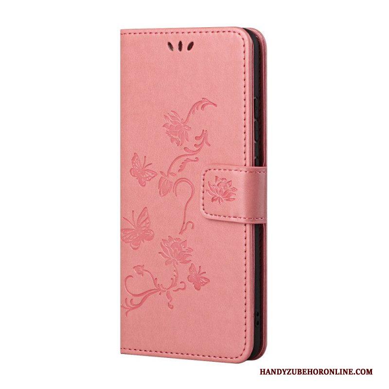Leren Hoesje voor Samsung Galaxy A13 5G / A04s Met Ketting Imitatie Lakleer