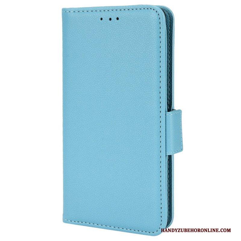 Leren Hoesje voor Samsung Galaxy A51 5G Folio-hoesje Flap Dubbele Nieuwe Kleuren