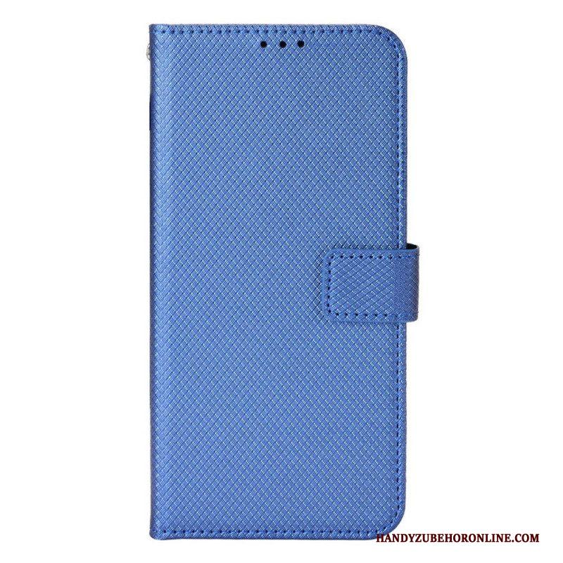 Leren Hoesje voor Samsung Galaxy M23 5G Structuurpatroon Met Riem