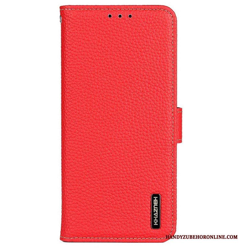 Leren Hoesje voor Samsung Galaxy M33 5G Khazneh Lychee Leer