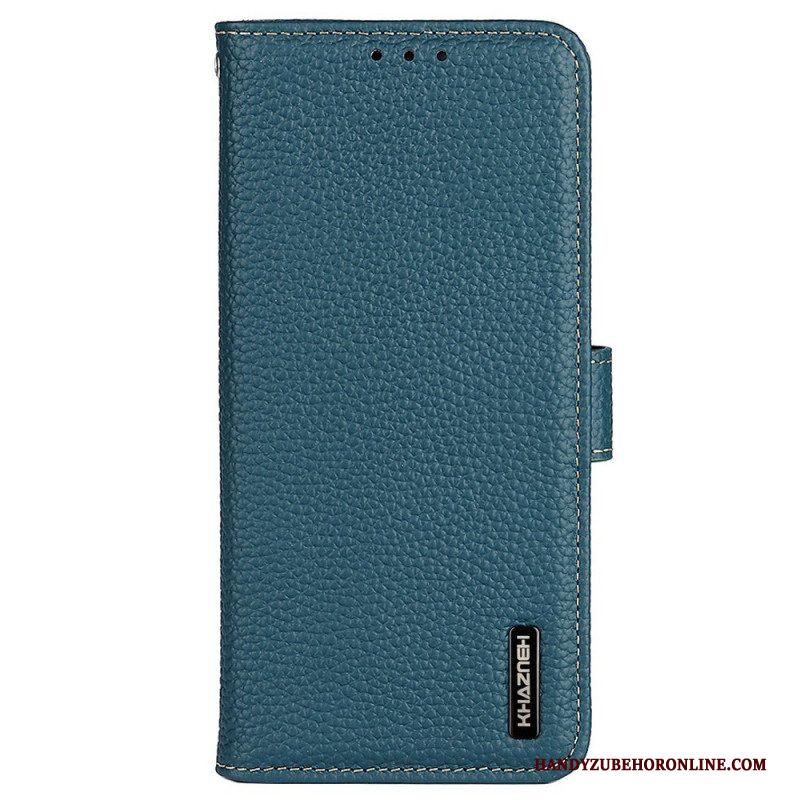 Leren Hoesje voor Samsung Galaxy M33 5G Khazneh Lychee Leer