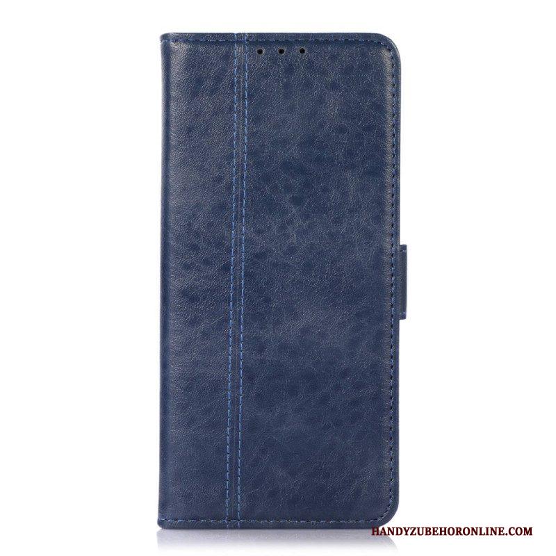 Leren Hoesje voor Samsung Galaxy M53 5G Klassiek Gestileerd