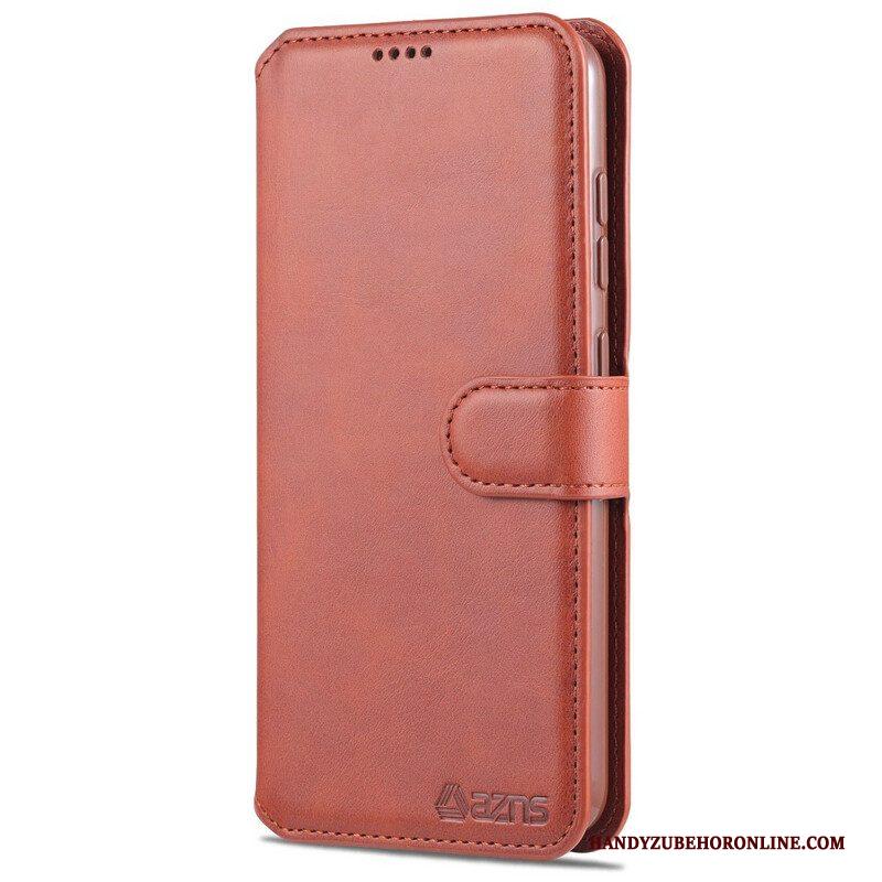 Leren Hoesje voor Samsung Galaxy S21 FE Azns Retro