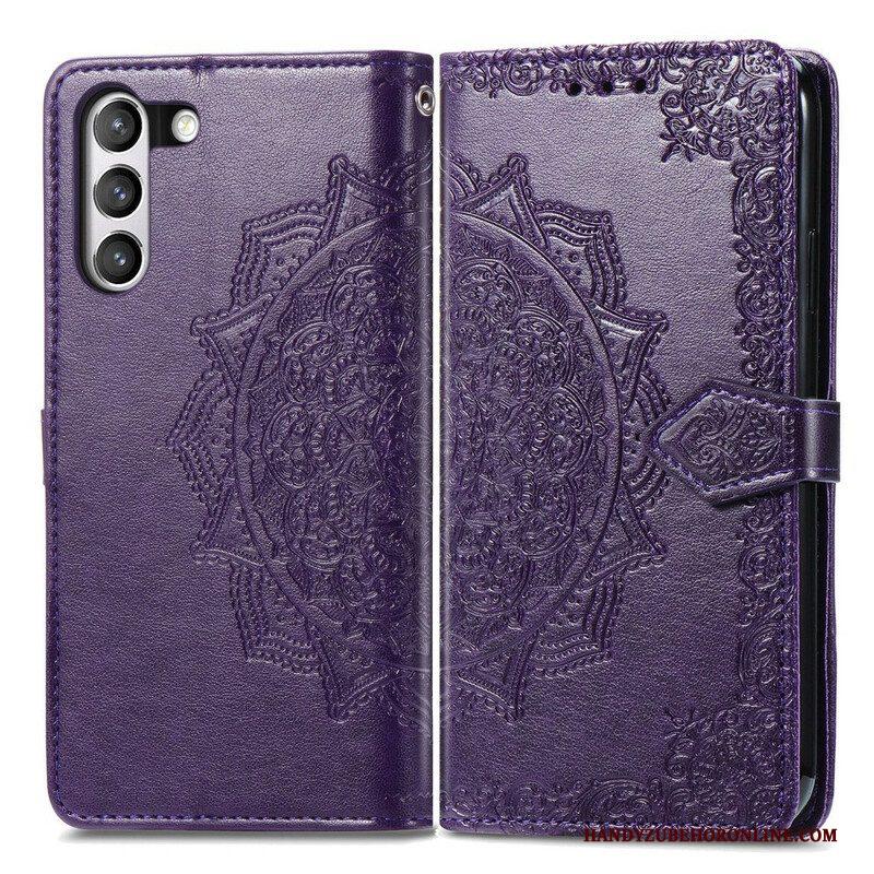 Leren Hoesje voor Samsung Galaxy S21 FE Mandala Middeleeuwen