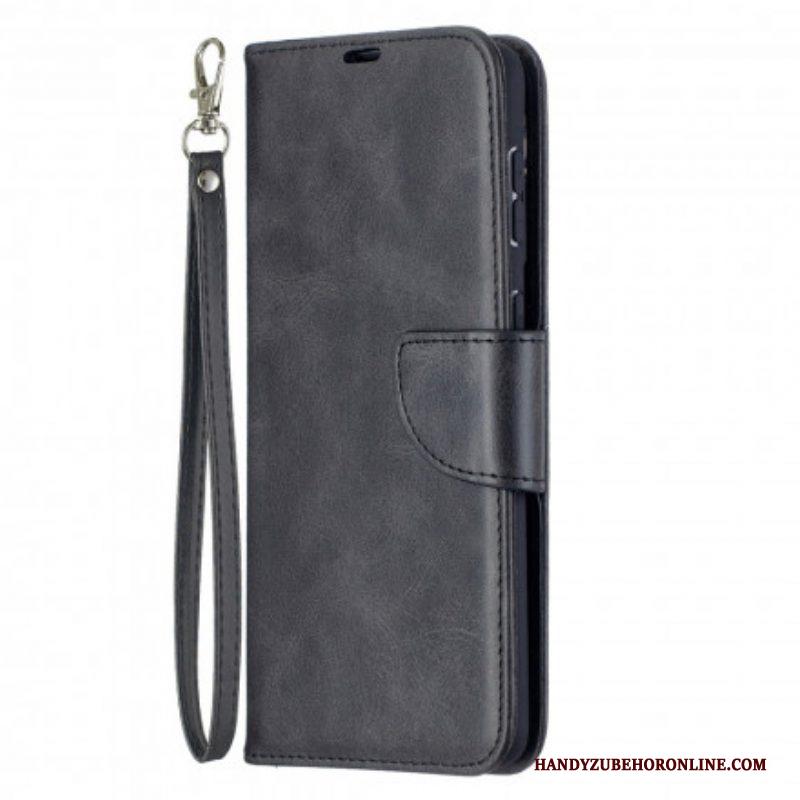 Leren Hoesje voor Samsung Galaxy S21 Plus 5G Folio-hoesje Gladde Flap Schuin