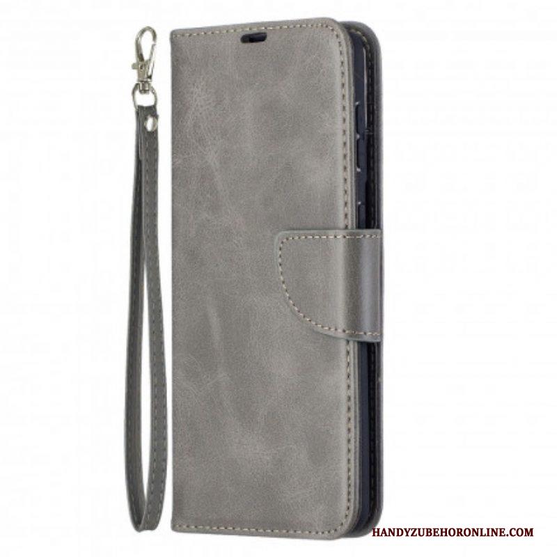 Leren Hoesje voor Samsung Galaxy S21 Plus 5G Folio-hoesje Gladde Flap Schuin