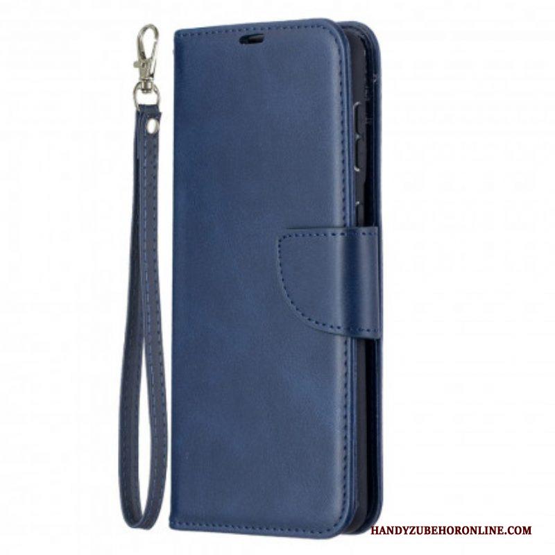 Leren Hoesje voor Samsung Galaxy S21 Plus 5G Folio-hoesje Gladde Flap Schuin