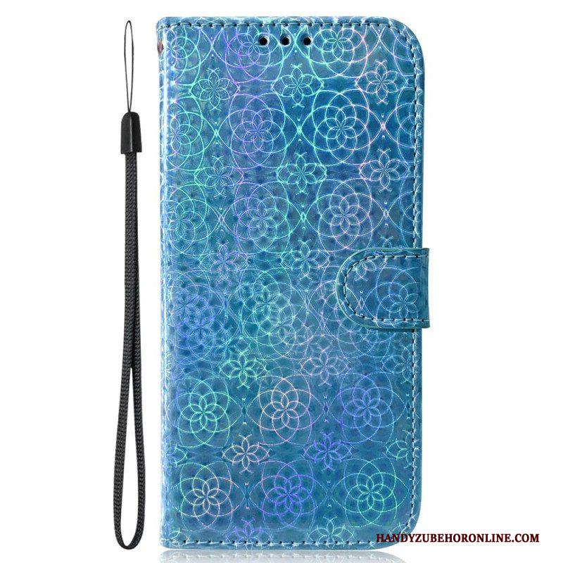 Leren Hoesje voor Samsung Galaxy S23 Plus 5G Disco-stijl