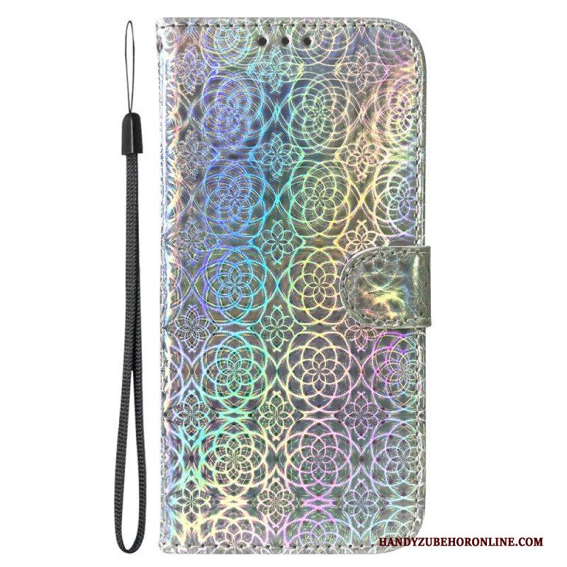 Leren Hoesje voor Samsung Galaxy S23 Plus 5G Disco-stijl