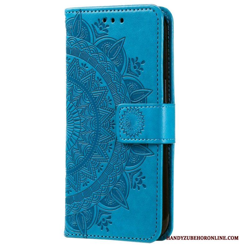 Leren Hoesje voor Samsung Galaxy S23 Plus 5G Zon Mandala