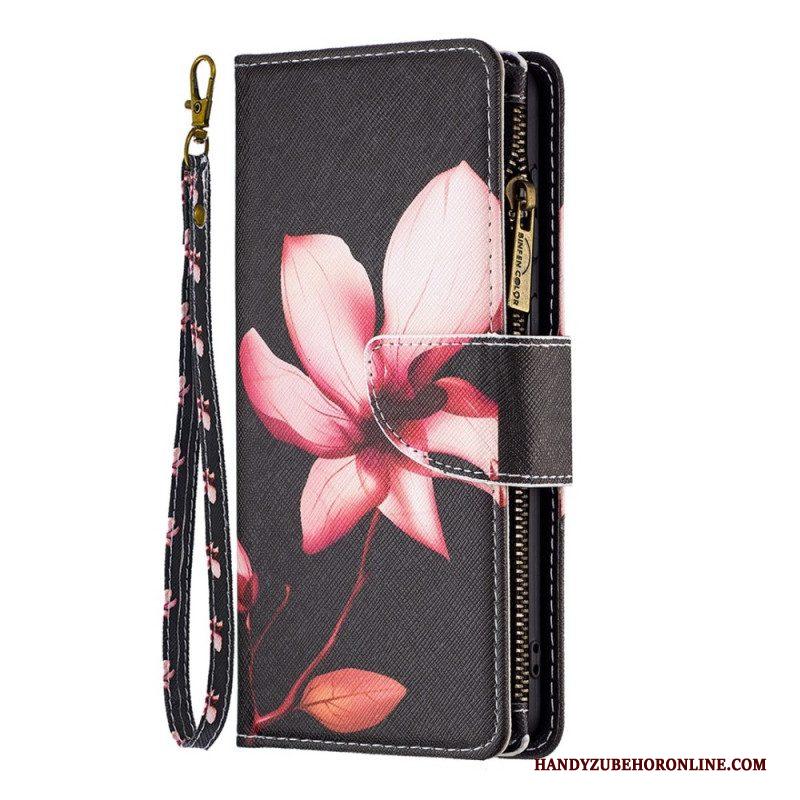 Leren Hoesje voor Samsung Galaxy S23 Ultra 5G Portemonnee Leren Bloemen Portemonnee