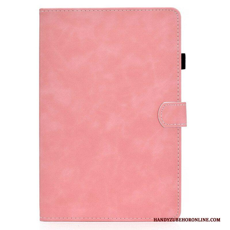 Leren Hoesje voor Samsung Galaxy Tab S8 / Tab S7 Vintage Design Leereffect