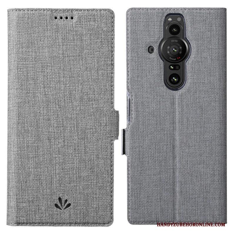 Leren Hoesje voor Sony Xperia Pro-I Getextureerde Vili Dmx