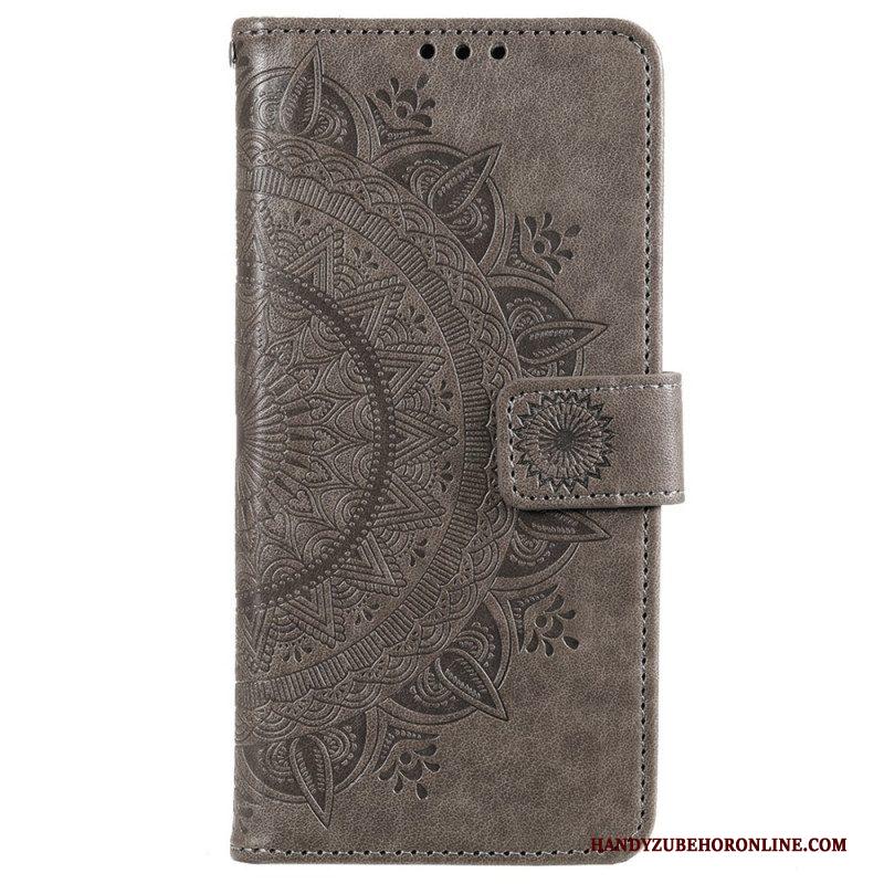 Leren Hoesje voor Xiaomi 12 / 12X Zon Mandala