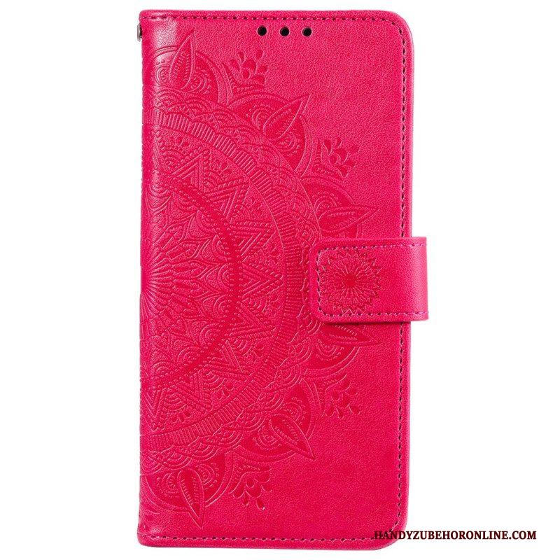 Leren Hoesje voor Xiaomi 12 / 12X Zon Mandala