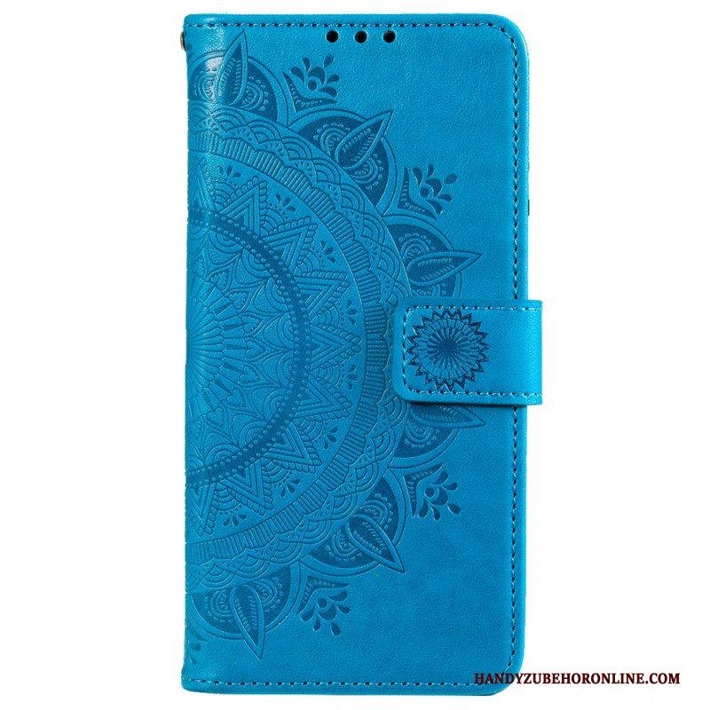 Leren Hoesje voor Xiaomi 12 / 12X Zon Mandala