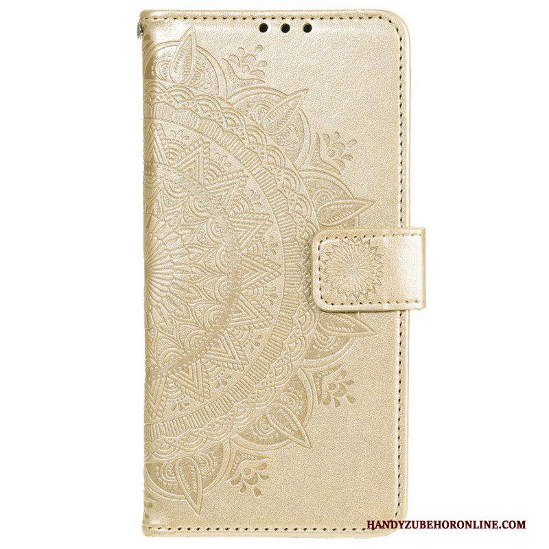 Leren Hoesje voor Xiaomi 12 / 12X Zon Mandala