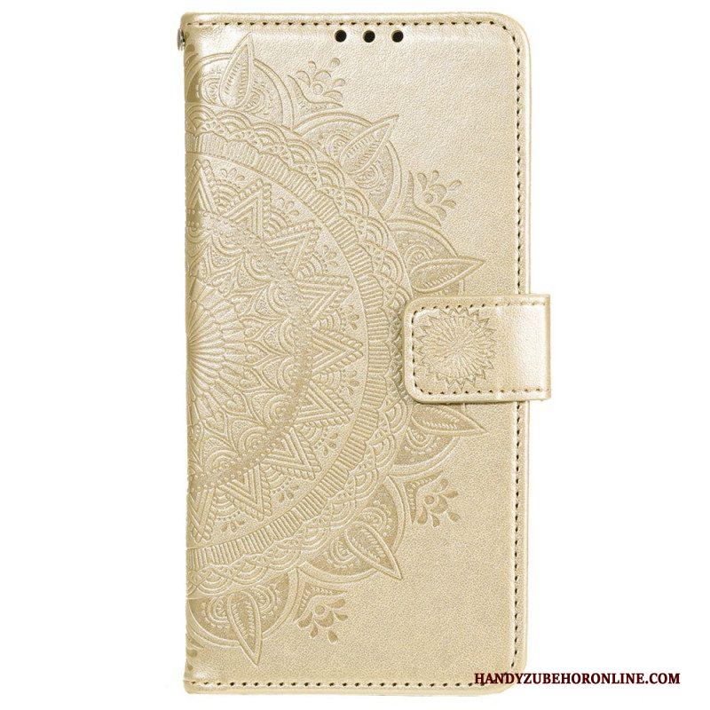 Leren Hoesje voor Xiaomi 12 / 12X Zon Mandala