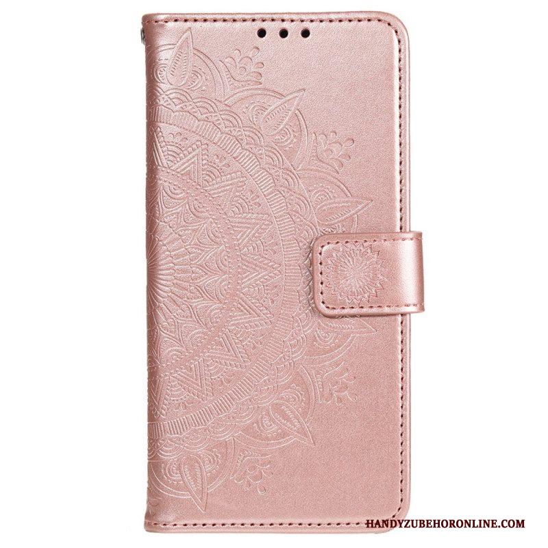 Leren Hoesje voor Xiaomi 12 / 12X Zon Mandala