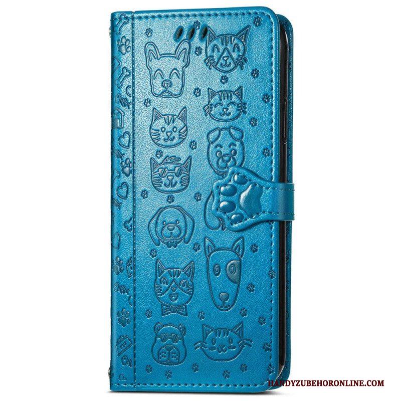 Leren Hoesje voor Xiaomi 12 Lite Geanimeerde Dieren