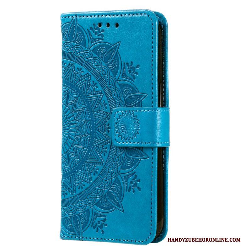 Leren Hoesje voor Xiaomi 13 Lite Mandala Zon Met Lanyard