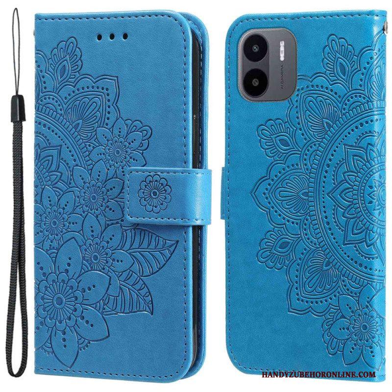 Leren Hoesje voor Xiaomi Redmi A1 Bloemmandala