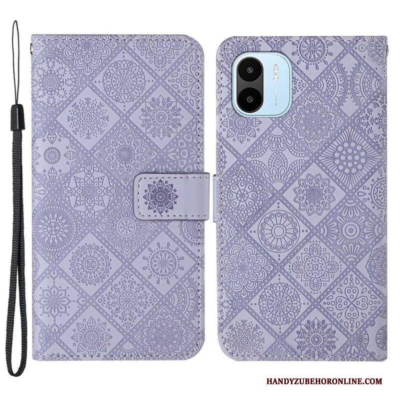 Leren Hoesje voor Xiaomi Redmi A1 Tapijt Patroon