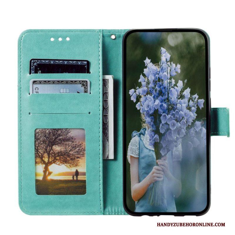 Leren Hoesje voor Xiaomi Redmi A1 Zon Mandala