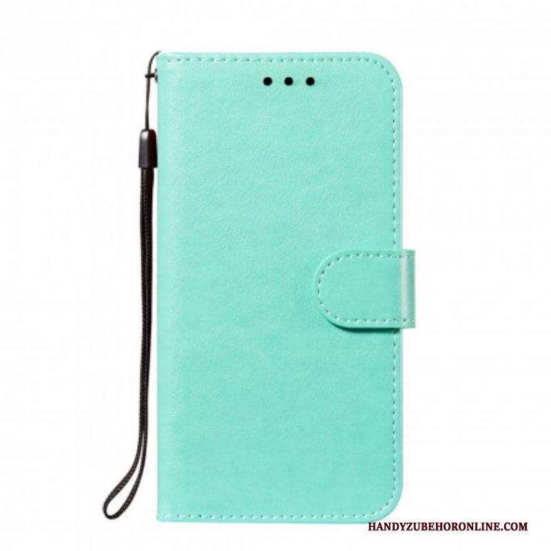 Leren Hoesje voor Xiaomi Redmi Note 10 / 10S Monochrome Lederen Stijl