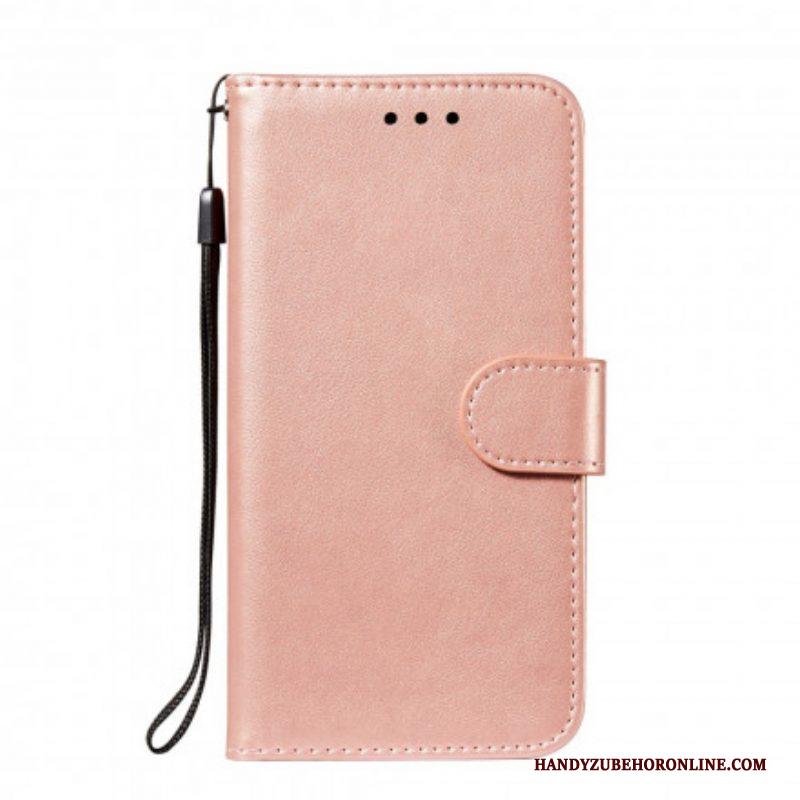 Leren Hoesje voor Xiaomi Redmi Note 10 / 10S Monochrome Lederen Stijl