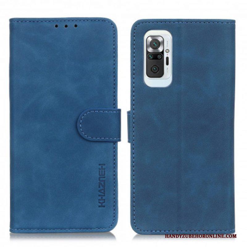 Leren Hoesje voor Xiaomi Redmi Note 10 Pro Khazneh Vintage Leereffect